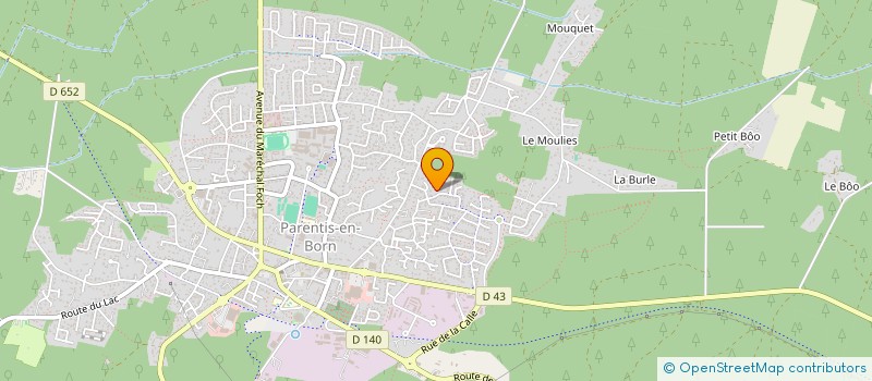 localisation de l'entreprise SCI NAMASTE  PARENTIS-EN-BORN