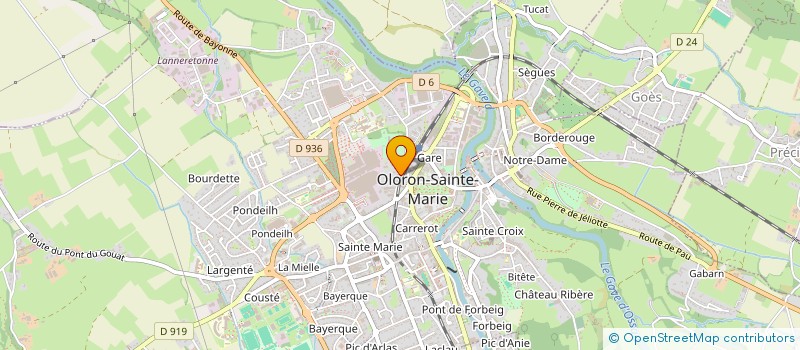 localisation de l'entreprise SCI NAMAV  OLORON-SAINTE-MARIE