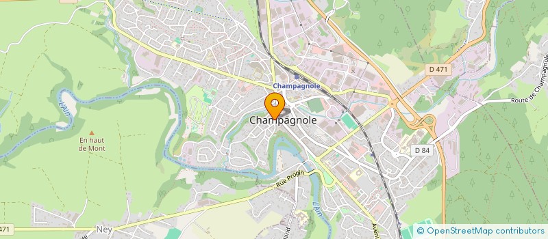 localisation de l'entreprise SCI NAMAX  CHAMPAGNOLE