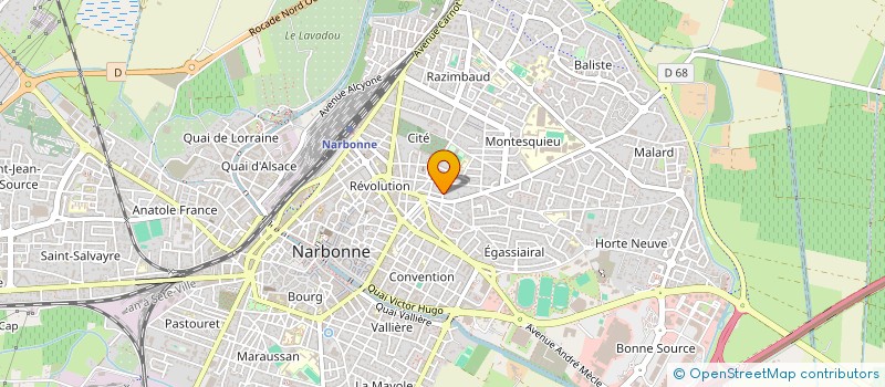 localisation de l'entreprise SCI NAMURA SEGUIER à NARBONNE