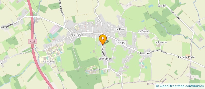 localisation de l'entreprise SCI NANA  GENECH