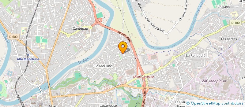 localisation de l'entreprise SCI NANALISS IMMOBILIER à ALBI