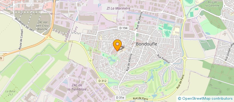 localisation de l'entreprise SCI NANC BERNARD à BONDOUFLE