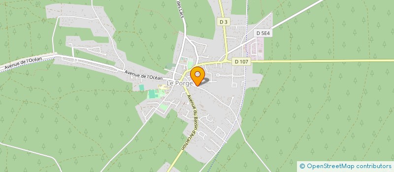 localisation de l'entreprise SCI NANCY - BORDEAUX  LE PORGE