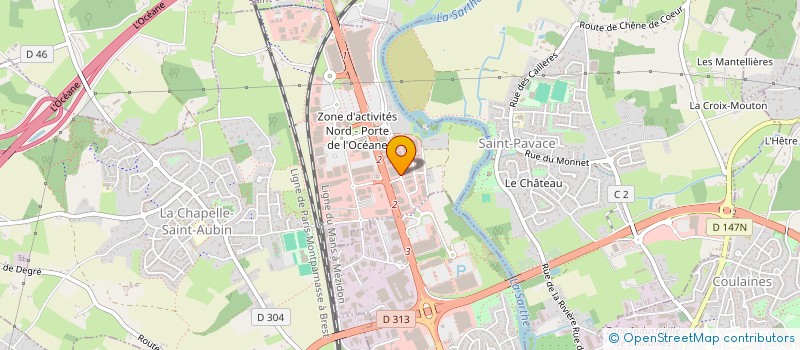 localisation de l'entreprise SCI NANDI  LA CHAPELLE-SAINT-AUBIN