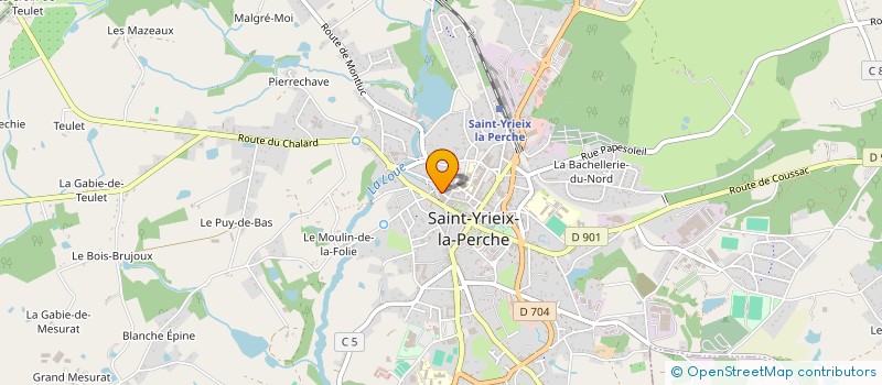 localisation de l'entreprise SCI NANDY à SAINT-YRIEIX-LA-PERCHE