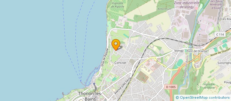 localisation de l'entreprise SCI NANE à THONON-LES-BAINS