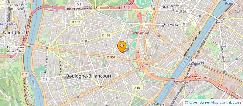 localisation de l'entreprise SCI NANETTE à BOULOGNE-BILLANCOURT
