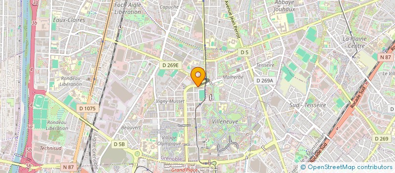 localisation de l'entreprise SCI NANGA & FILS  GRENOBLE