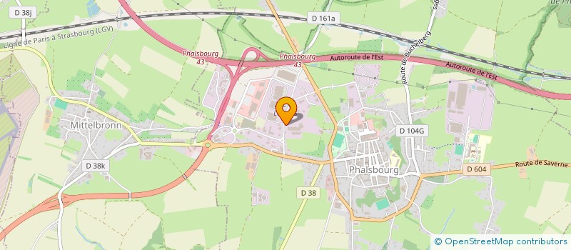 localisation de l'entreprise SCI NANGIS  PHALSBOURG