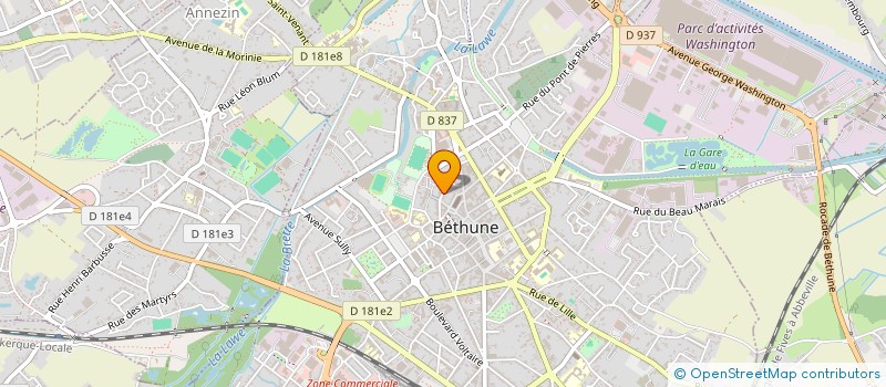 localisation de l'entreprise SCI NANIKATY  BETHUNE