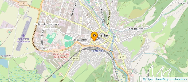 localisation de l'entreprise SCI NANILEX  PONTARLIER