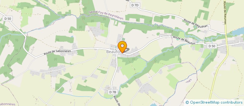 localisation de l'entreprise SCI NANNE à BEAUFORT