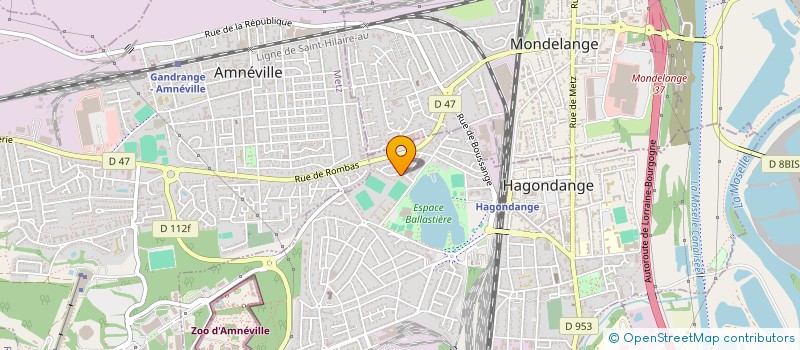 localisation de l'entreprise SCI NANO à HAGONDANGE