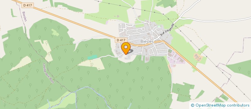 localisation de l'entreprise SCI NANO à BIESLES