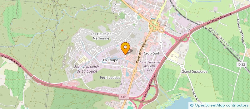 localisation de l'entreprise SCI NANO  NARBONNE