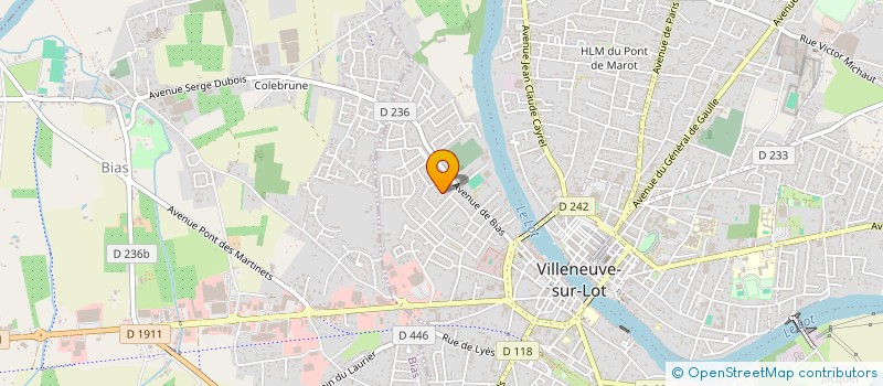 localisation de l'entreprise SCI NANO - M  VILLENEUVE-SUR-LOT