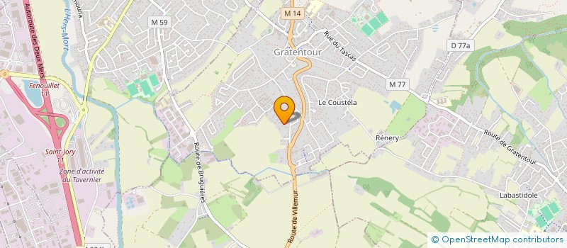 localisation de l'entreprise SCI NANO-PAN  GRATENTOUR