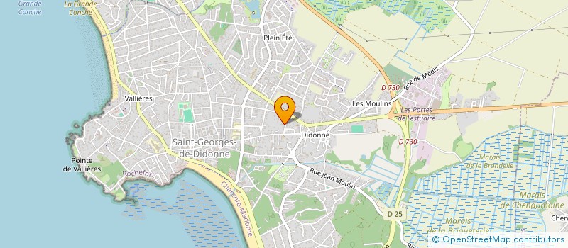 localisation de l'entreprise SCI NANODIN  SAINT-GEORGES-DE-DIDONNE