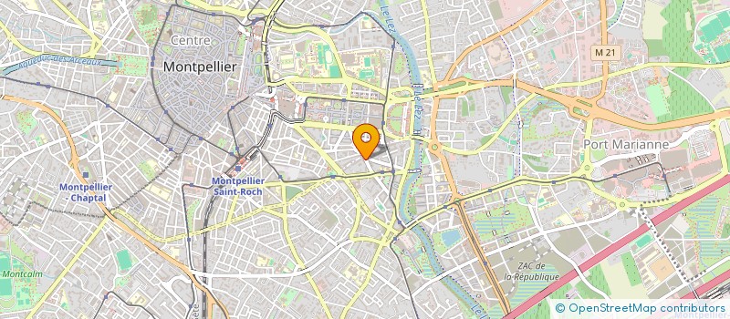 localisation de l'entreprise SCI NANOLOCO 2 à MONTPELLIER