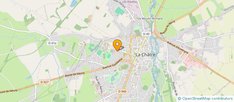 localisation de l'entreprise SCI NANON à LA CHATRE