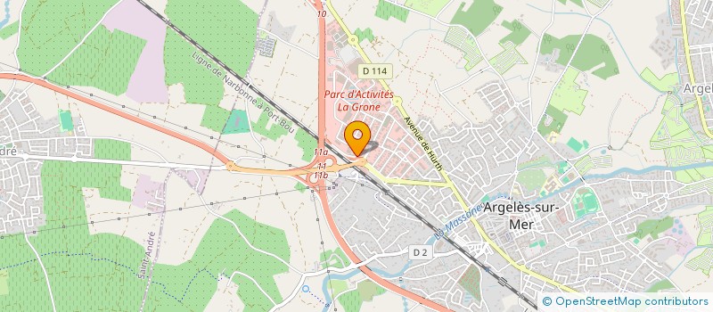 localisation de l'entreprise SCI NANOU à ARGELES-SUR-MER