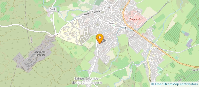 localisation de l'entreprise SCI NANOU  THUIR