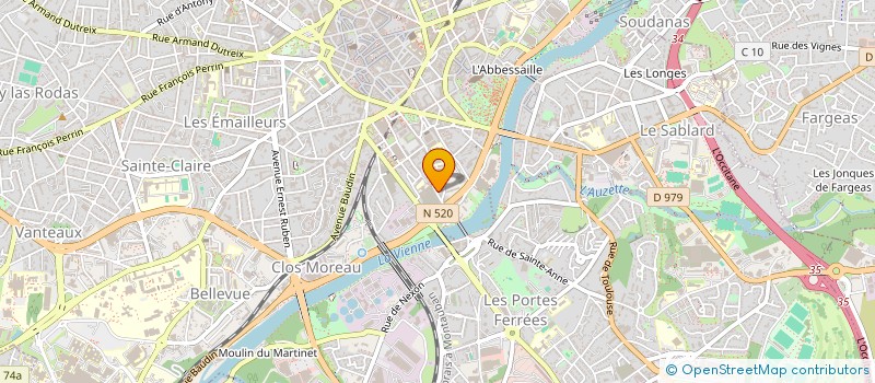localisation de l'entreprise SCI NANOU à LIMOGES