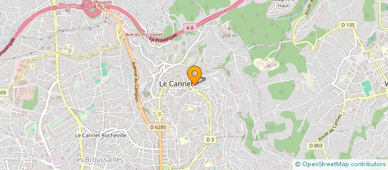 localisation de l'entreprise SCI NANOU à LE CANNET
