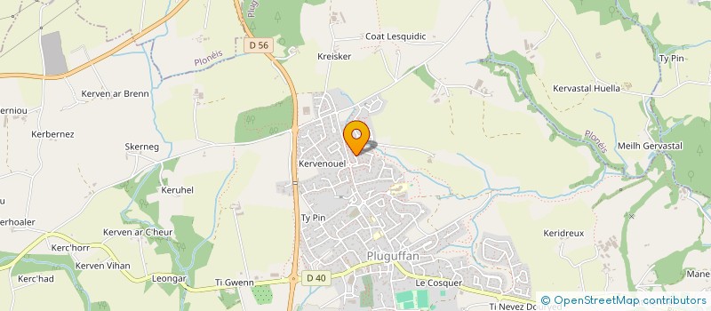 localisation de l'entreprise SCI NANOU DAM  PLUGUFFAN