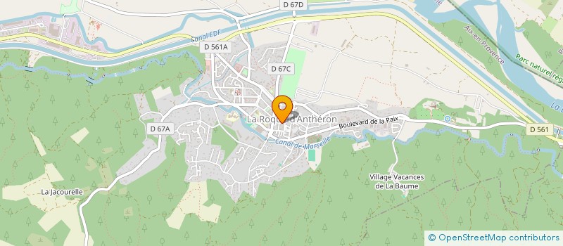 localisation de l'entreprise SCI NANS DE SABINE  LA ROQUE D'ANTHERON