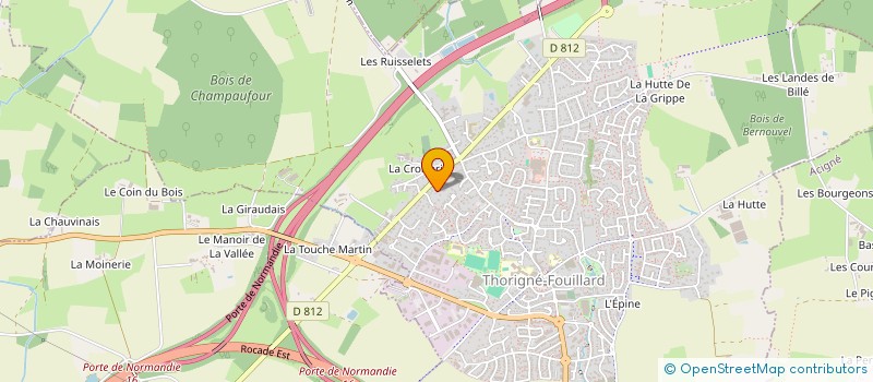 localisation de l'entreprise SCI NANTAISE  THORIGNE-FOUILLARD