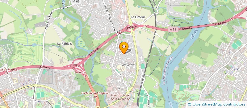 localisation de l'entreprise SCI NANTES à LA CHAPELLE-SUR-ERDRE