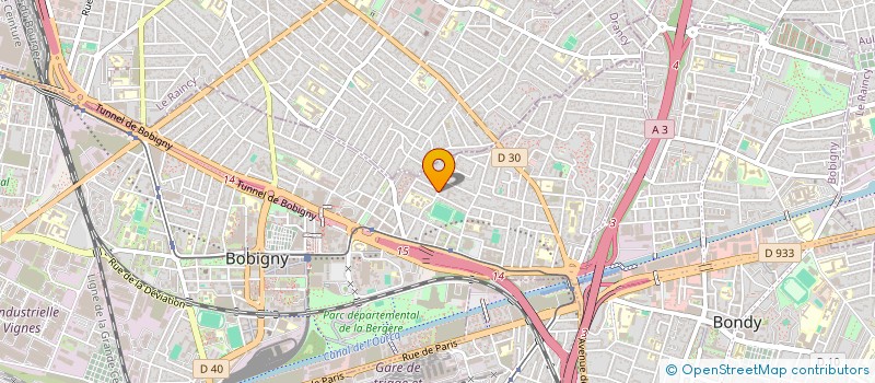 localisation de l'entreprise SCI NANTES  BOBIGNY