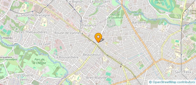 localisation de l'entreprise SCI NANTES BEAUSEJOUR  NANTES