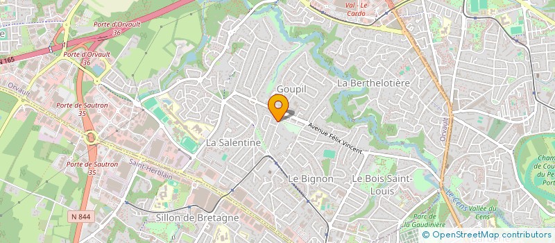 localisation de l'entreprise SCI NANTES PITRE-CHEVALIER à ORVAULT