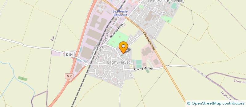 localisation de l'entreprise SCI NANTEUIL-BEAUREGARD  LAGNY-LE-SEC