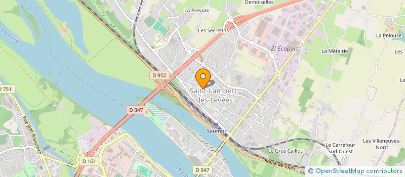 localisation de l'entreprise SCI NANTILLY ANJOU NORMANDIE  SAUMUR