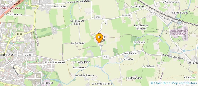 localisation de l'entreprise SCI NANTIVEUL  CESSON-SEVIGNE