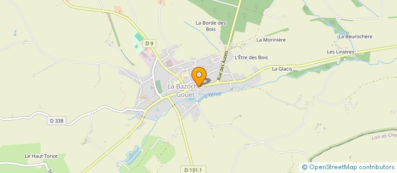 localisation de l'entreprise SCI NANTOLONNE à LA BAZOCHE-GOUET