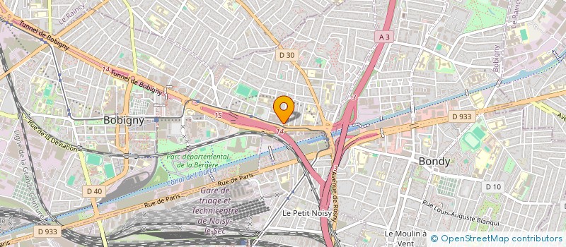 localisation de l'entreprise SCI NANTOSH  BOBIGNY