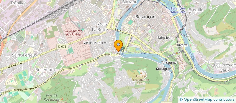 localisation de l'entreprise SCI NANUK  BESANCON