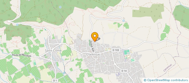 localisation de l'entreprise SCI NAOLICA  CLARENSAC