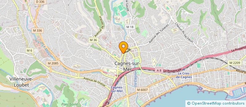 localisation de l'entreprise SCI NAOMAR à CAGNES-SUR-MER