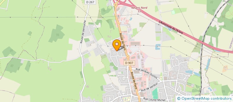 localisation de l'entreprise SCI NAP  VARENNES-VAUZELLES