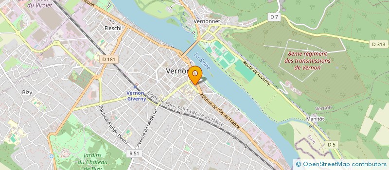 localisation de l'entreprise SCI NAPA  VERNON