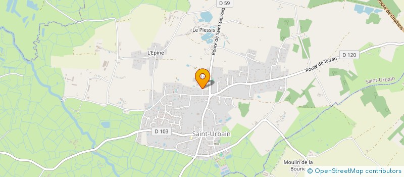 localisation de l'entreprise SCI NAPHI  SAINT-URBAIN