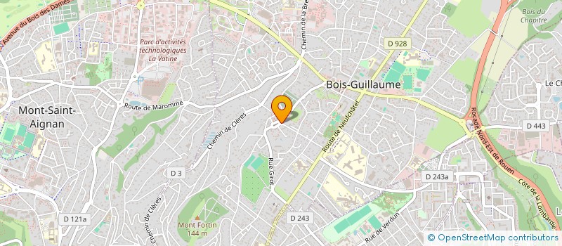 localisation de l'entreprise SCI NAPHICAT  BOIS-GUILLAUME