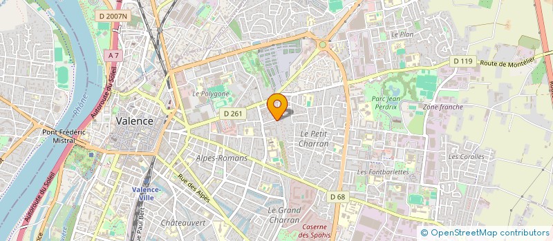 localisation de l'entreprise SCI NAPOLEON BONAPARTE à VALENCE
