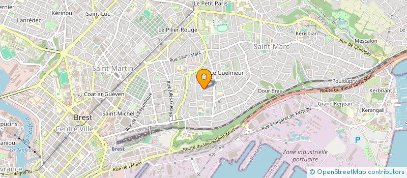 localisation de l'entreprise SCI NAPOLEON III à BREST